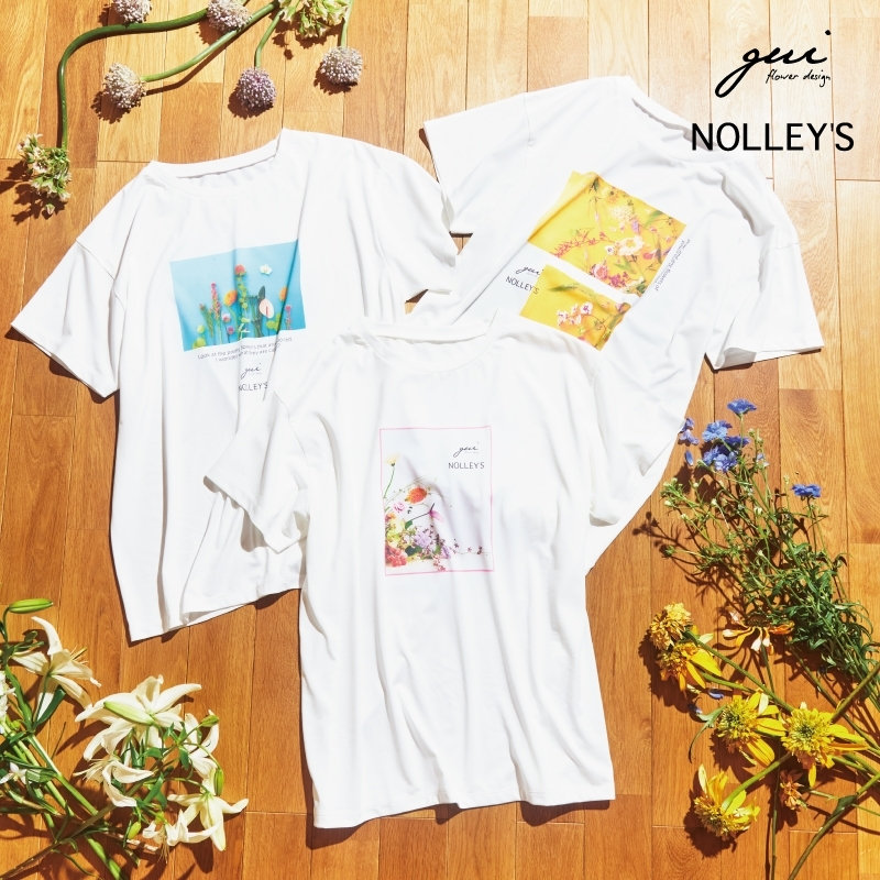 NOLLEY'S×gui flower design コラボプリントTシャツができました！ gui ～flower design～